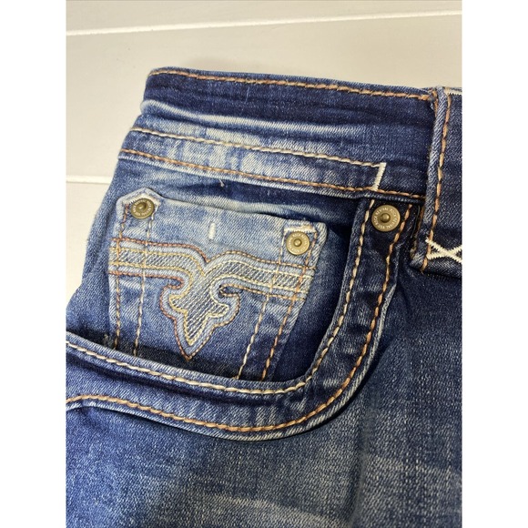 Rock Revival Straight Blue Denim Jeans Men's Size 42X33‎ - Picture 8 of 16